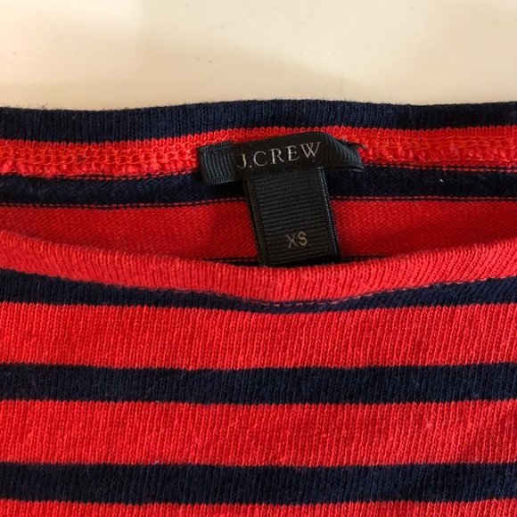 J.Crew Striped Boatneck Shirt W Built In Cuffs - Picture 5 of 6